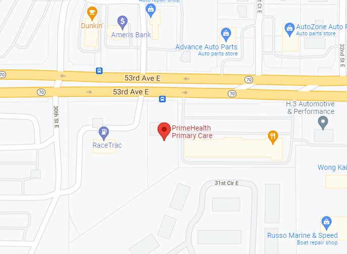 Directions From Your Location to PrimeHealth Primary Care in Bradenton, FL