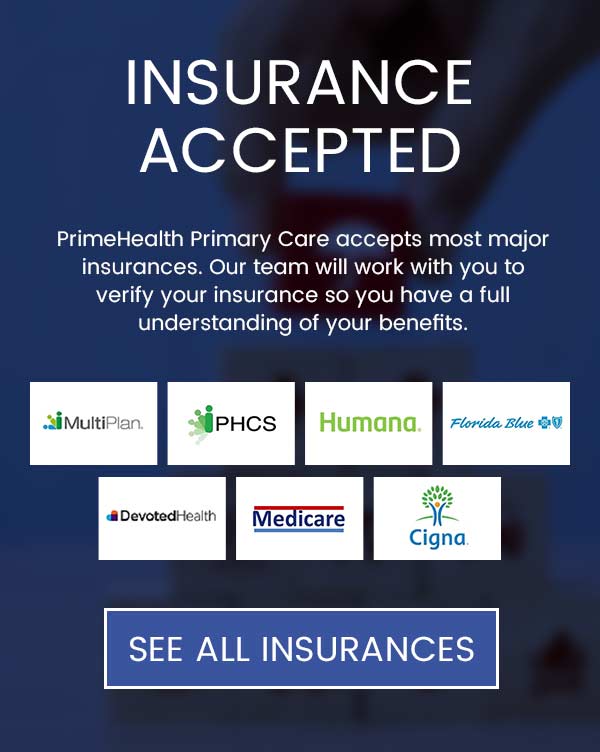 Insurance Accepted PrimeHealth Primary Care in Bradenton FL