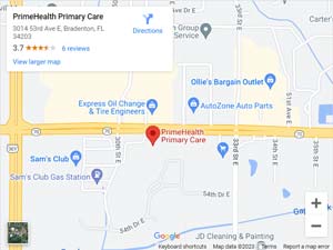 Directions From Your Location to PrimeHealth Primary Care in Bradenton, FL